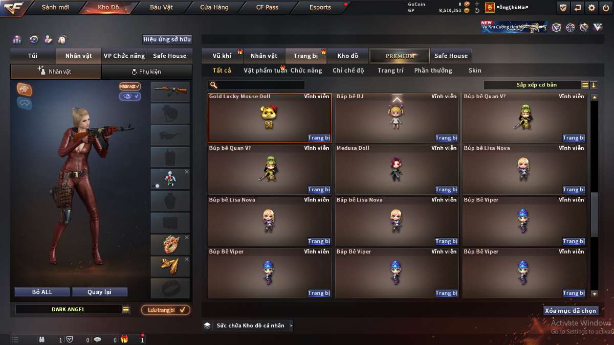 shop acc cf uy tin gia re
